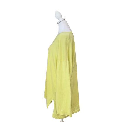 Eileen Fisher Lime Green Top- Gazelle Fashion and Style 