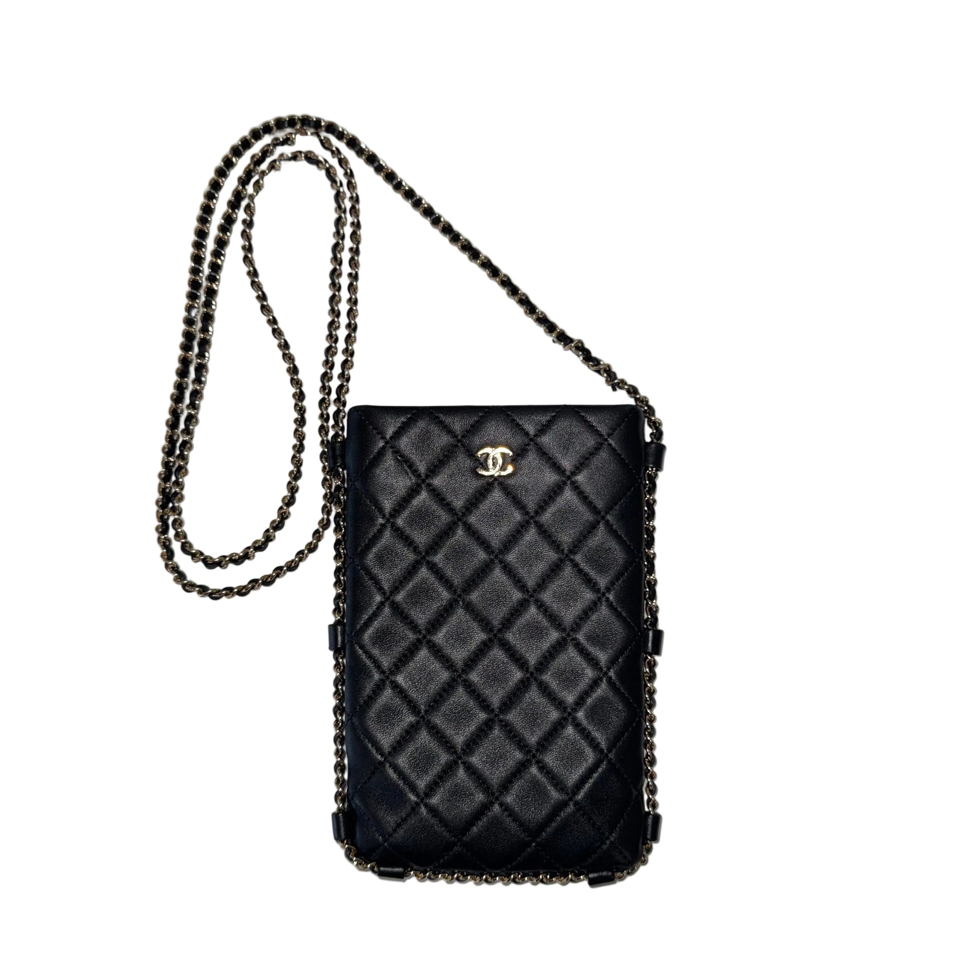 Chanel Quilted Black Leather Shoulder Bag--Gazelle Fashion and Style