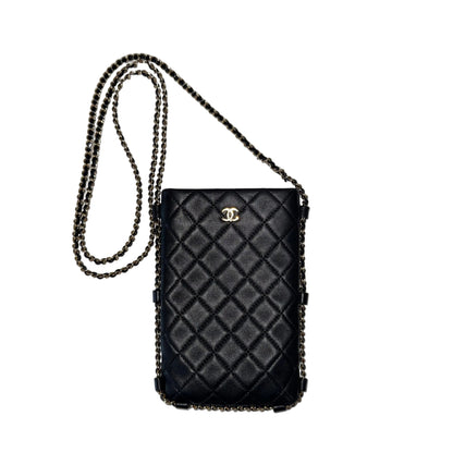 Chanel Quilted Black Leather Shoulder Bag--Gazelle Fashion and Style