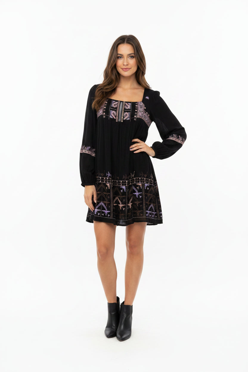 Free People Mini Dress- Gazelle Fashion and Style 