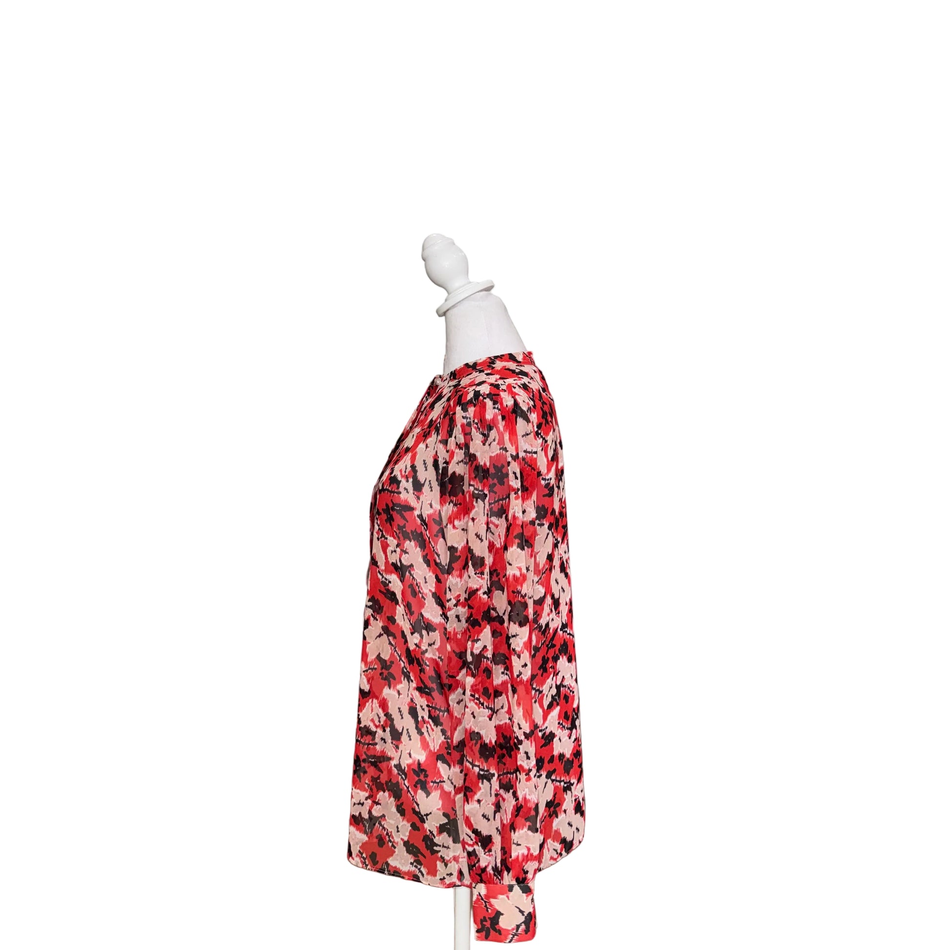 Reiss Sheer Floral Top - Gazelle Fashion and Style 