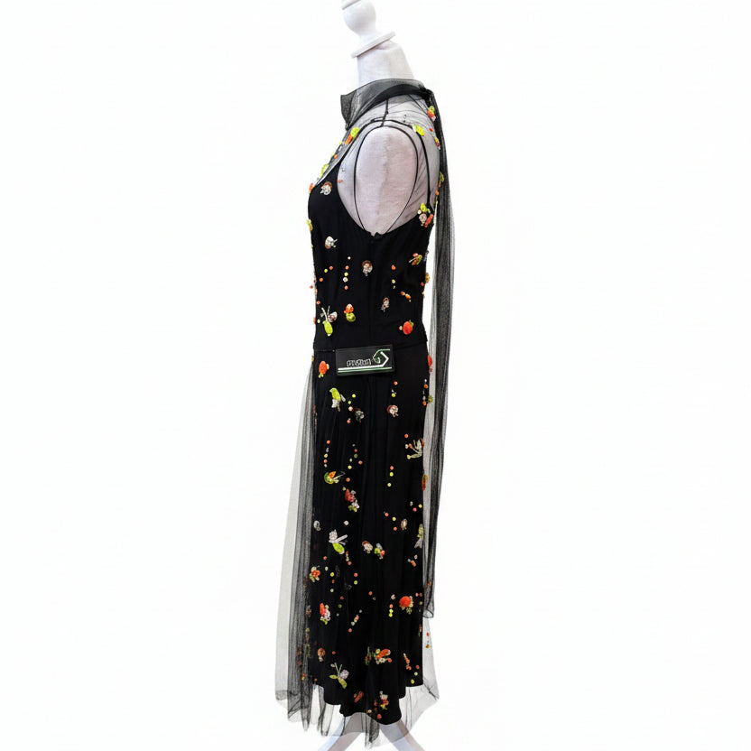 Prada 2018 Runway Multi Tulle Sporty Dress-Dresses-Gazelle Fashion and Style