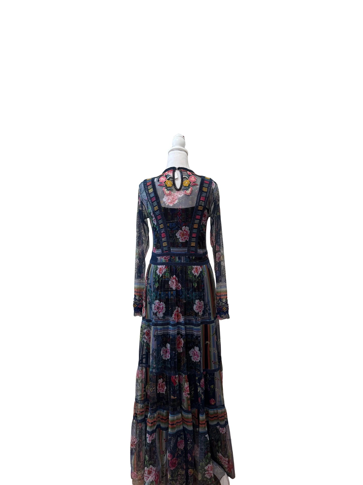 Johnny Was Embroidered Maxi Dress-DRESS-Gazelle Fashion and Style