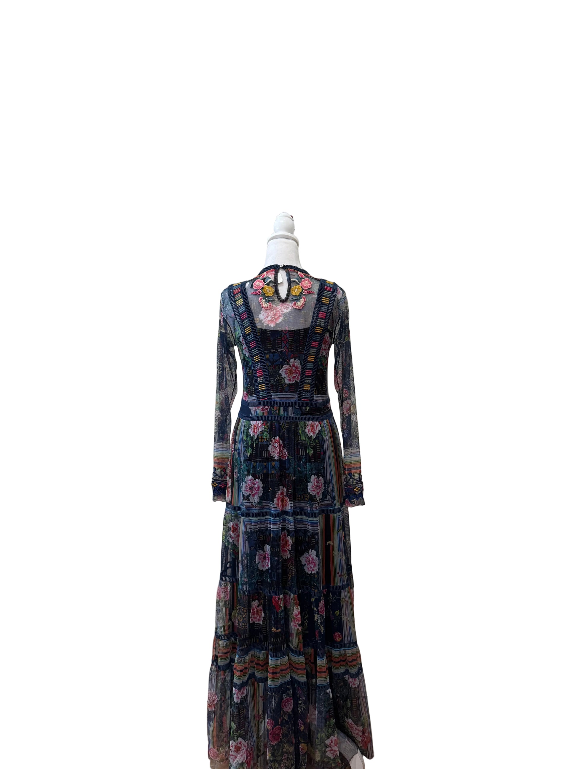 Johnny Was Embroidered Maxi Dress-DRESS-Gazelle Fashion and Style