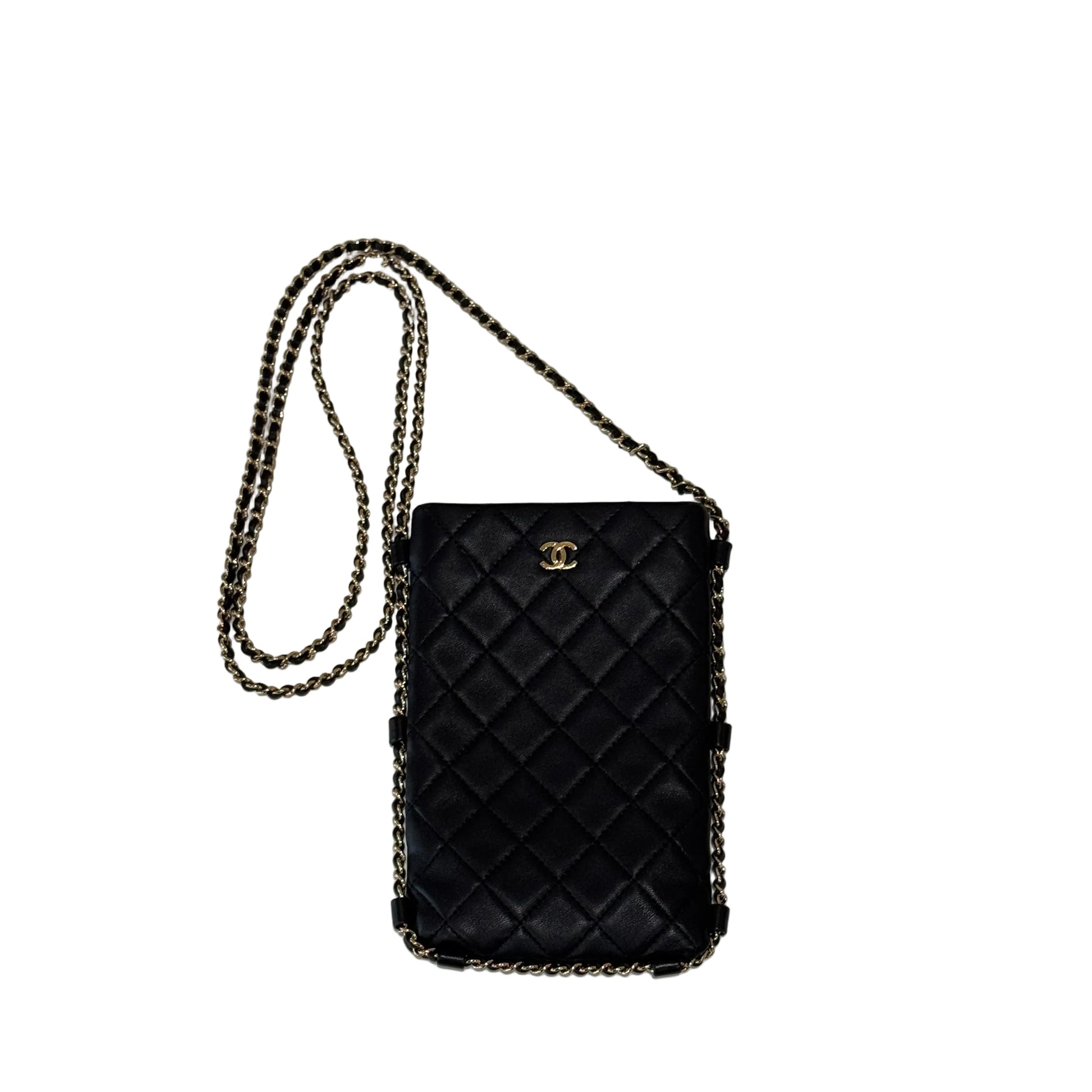 Chanel Quilted Black Leather Shoulder Bag--Gazelle Fashion and Style