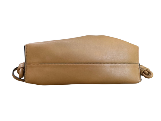 Loewe Flamenco Clutch in Tan Leather
