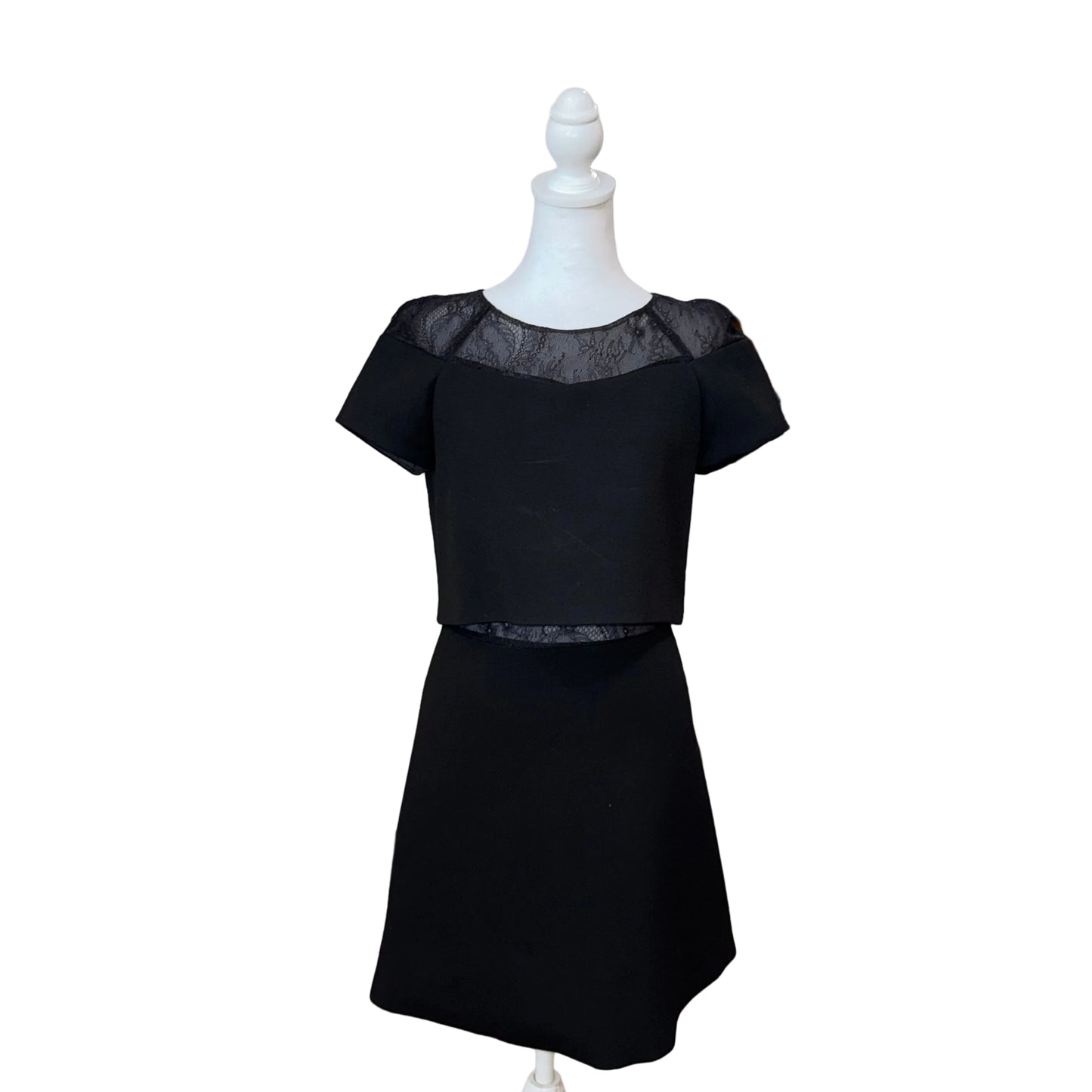 Maje Mini Lace Dress- Gazelle Fashion and Style 