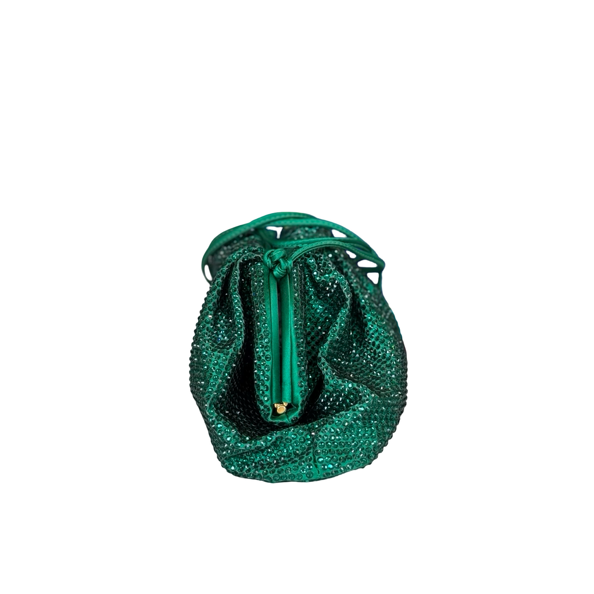 Bottega Veneta Crystal Embellished Pouch-CLUTCH-Gazelle Fashion and Style
