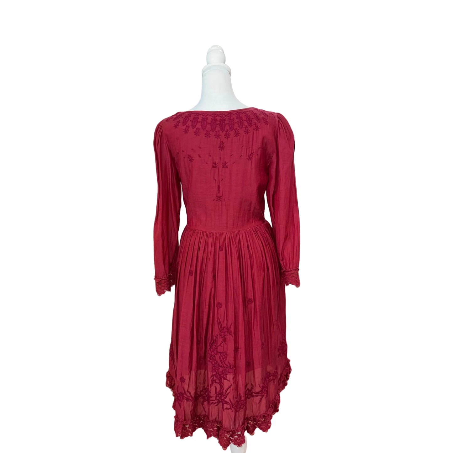 Free People Midi Embroidered Dress-DRESS-Gazelle Fashion and Style
