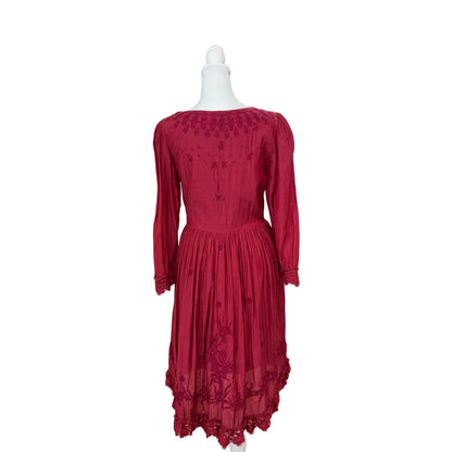 Free People Midi Embroidered Dress-DRESS-Gazelle Fashion and Style