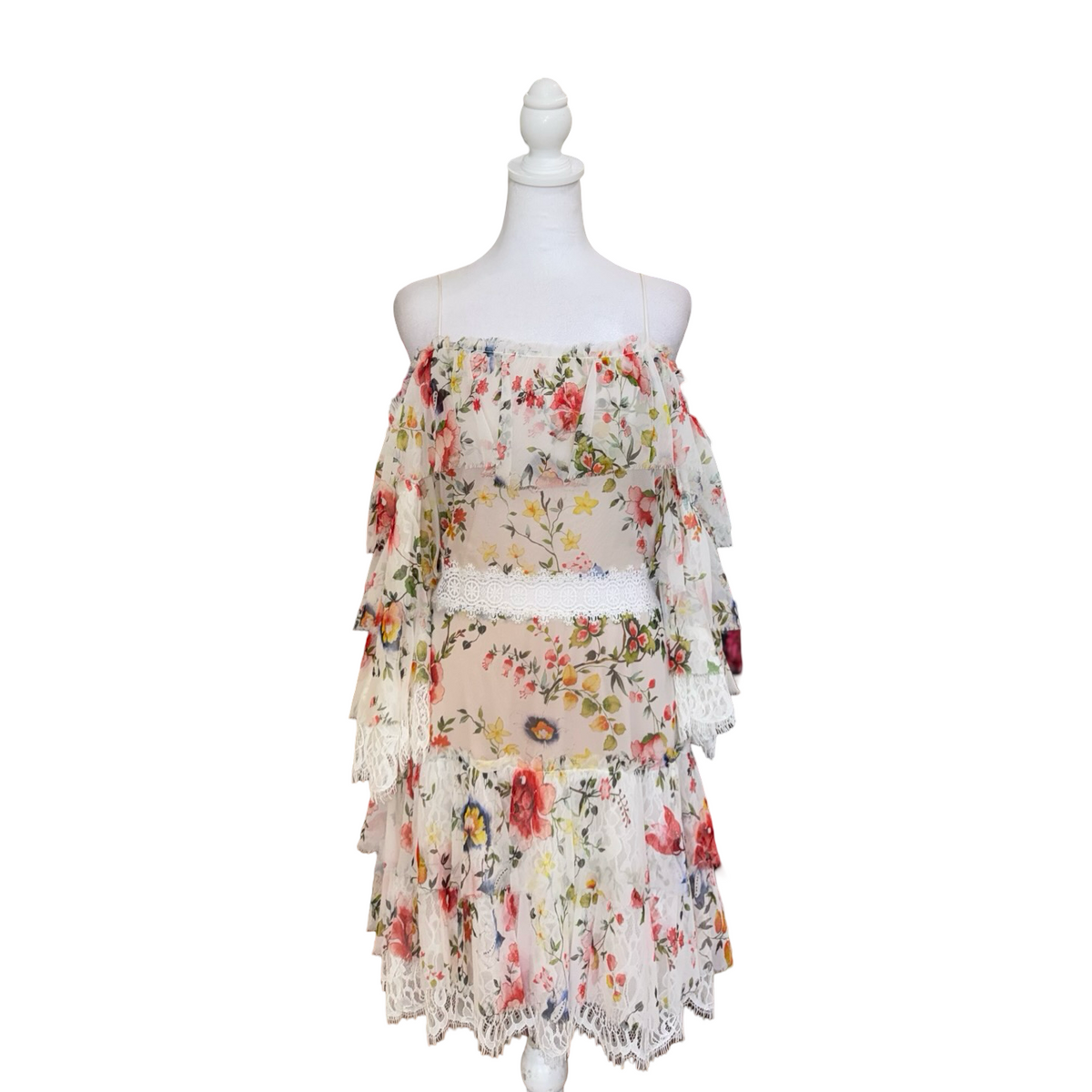 Alice + Olivia Floral Mini Dress-  Gazelle Fashion and Style 