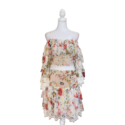 Alice + Olivia Floral Mini Dress-  Gazelle Fashion and Style 