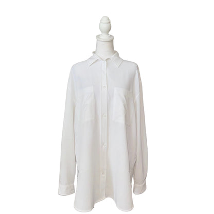 Alo White Button Down- Gazelle Fashion and Style 