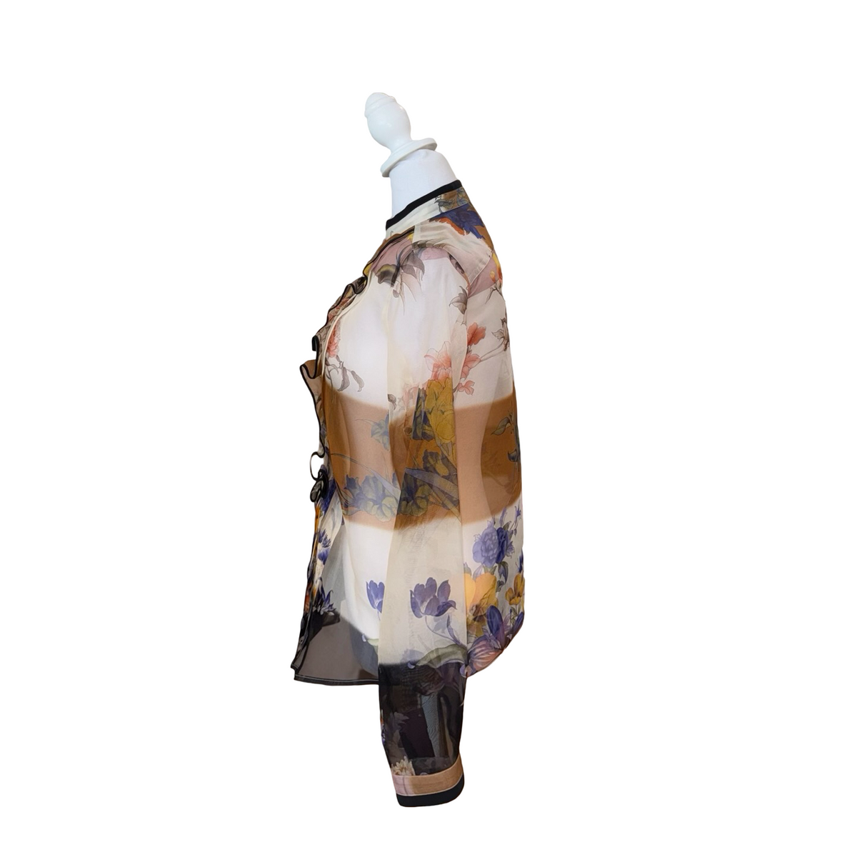 Etro Sheer Floral Print Blouse- Gazelle Fashion and Style 