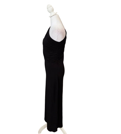 8 By Yoox Maxi Black Dress-DRESS-Gazelle Fashion and Style