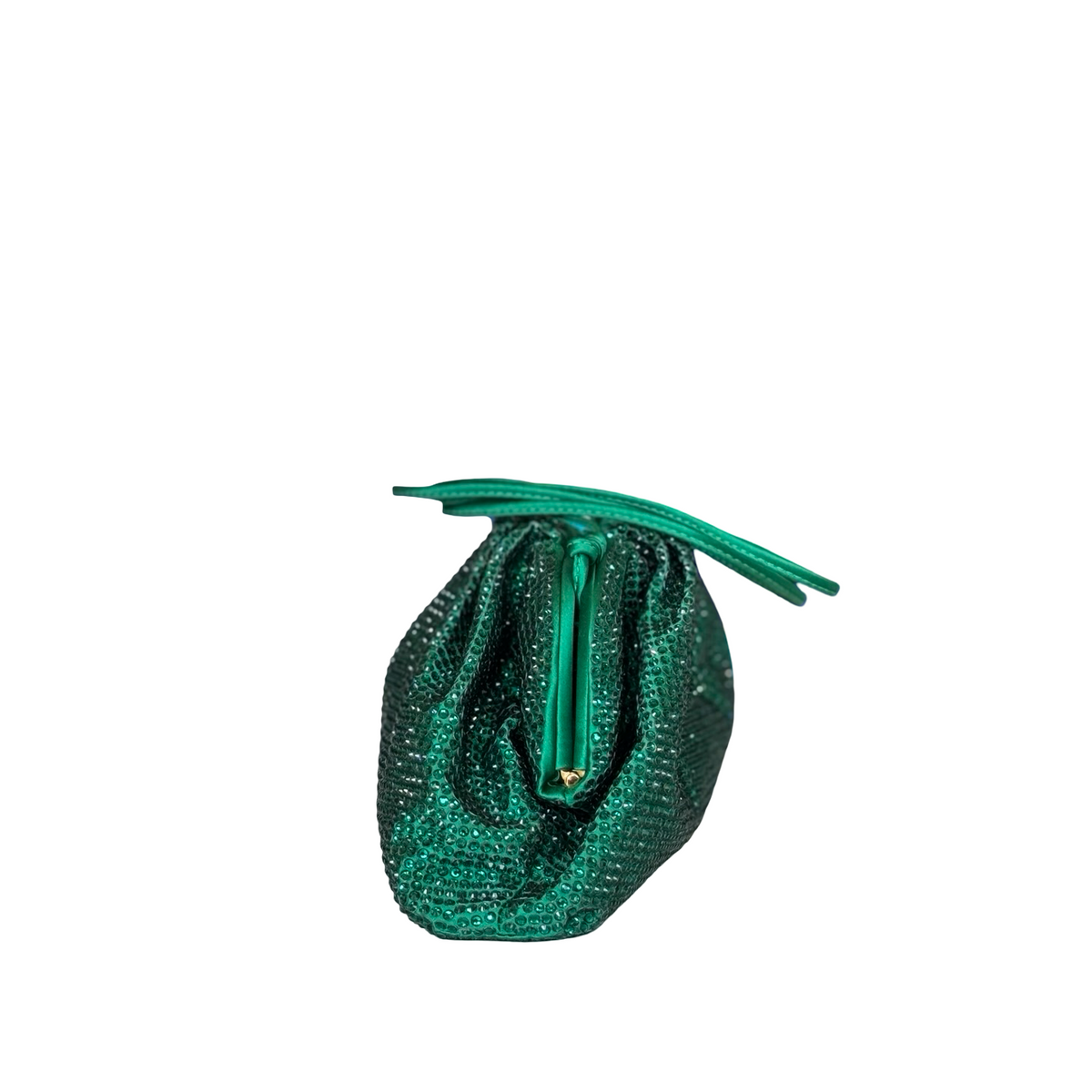Bottega Veneta Crystal Embellished Pouch-CLUTCH-Gazelle Fashion and Style