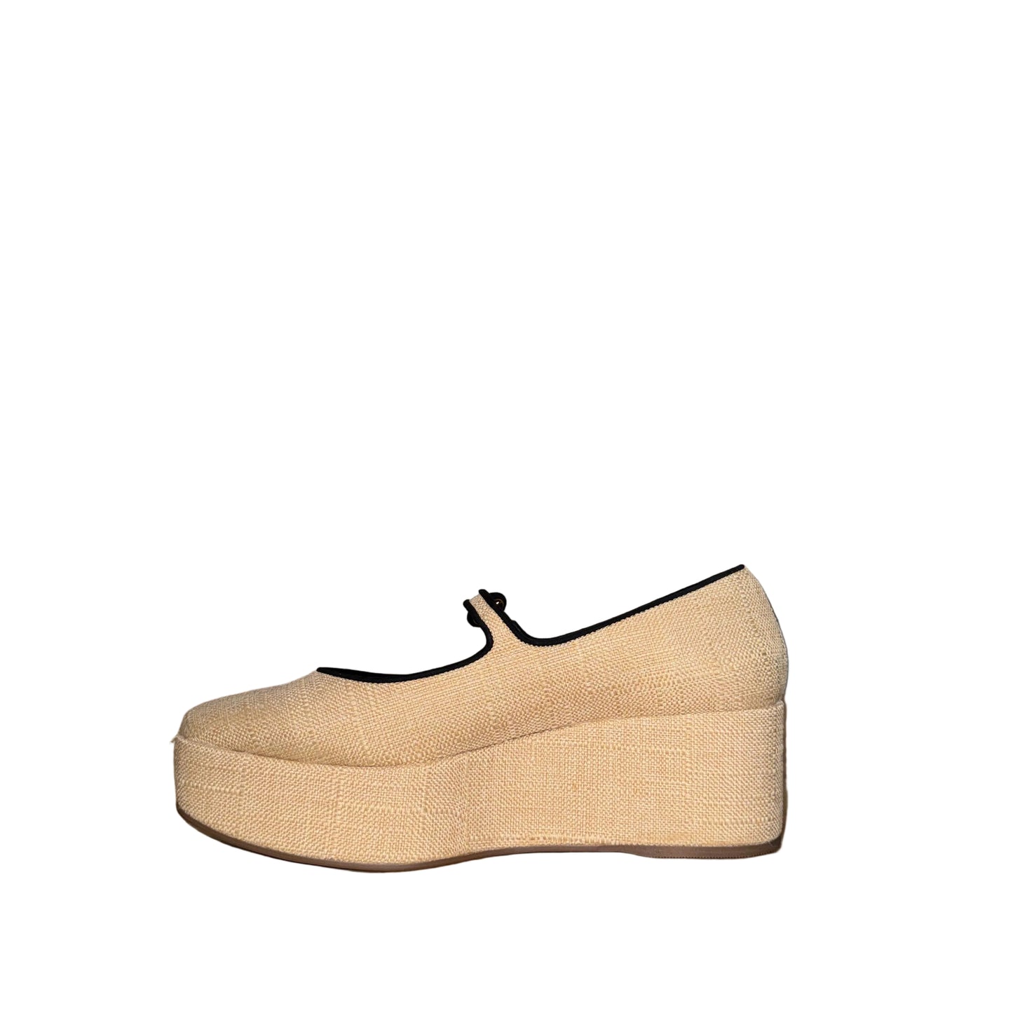 Larroude Blair Raffia Platform Shoes-Gazelle Fashion and Style
