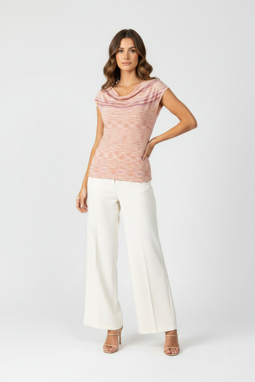 Missoni Printed Scoop Neck Top-TOPS-Gazelle Fashion and Style