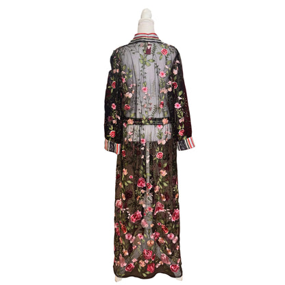 Arratta Silent Journey Embroidered Kimono-KIMONO-Gazelle Fashion and Style