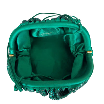 Bottega Veneta Crystal Embellished Pouch-CLUTCH-Gazelle Fashion and Style