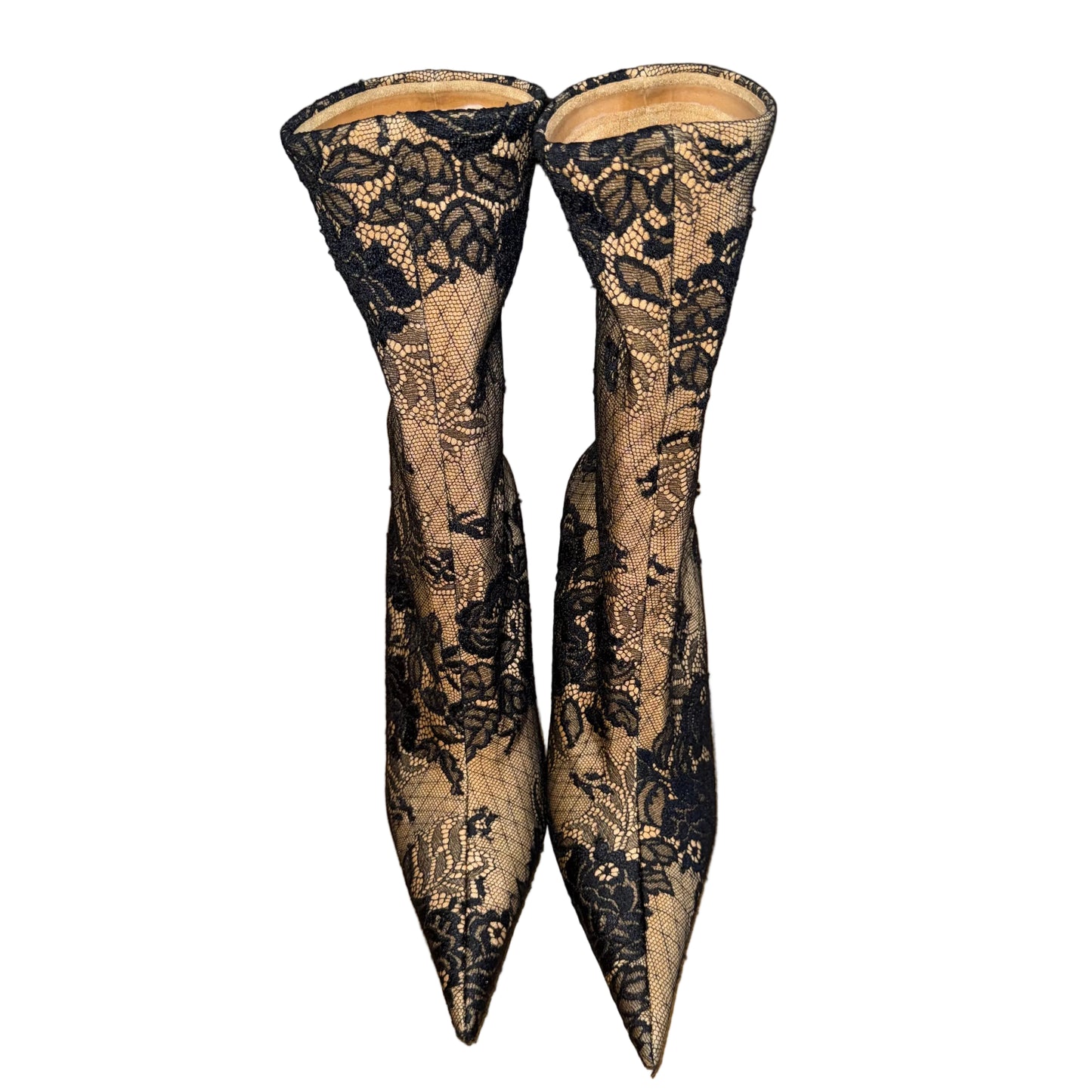 Black Lace Stiletto High Heels-SHOES-38-black-New-Gazelle Fashion and Style