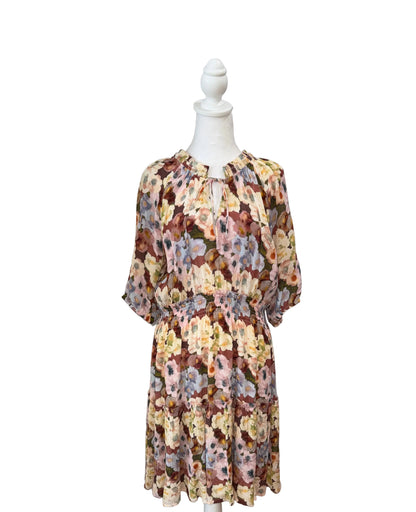 Rails Fiorella Floral Tie Neck Dress-DRESS-Gazelle Fashion and Style