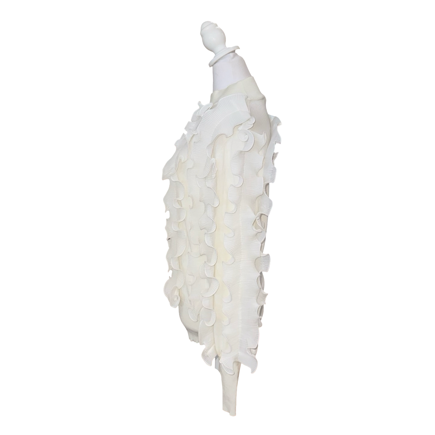 Anne Fontaine Ruffle Sleeve Top- Gazelle Fashion and Style 