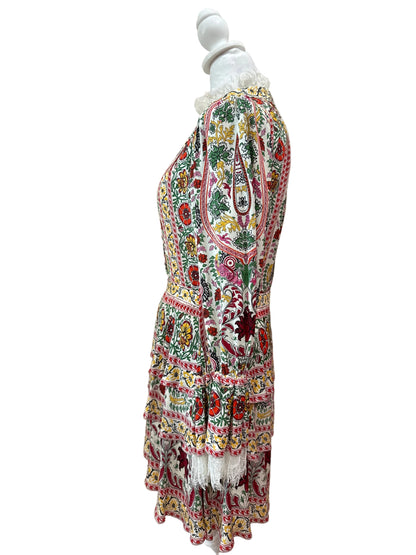 Alice and Olivia Boho Mulit-colored dress-DRESS-Gazelle Fashion and Style