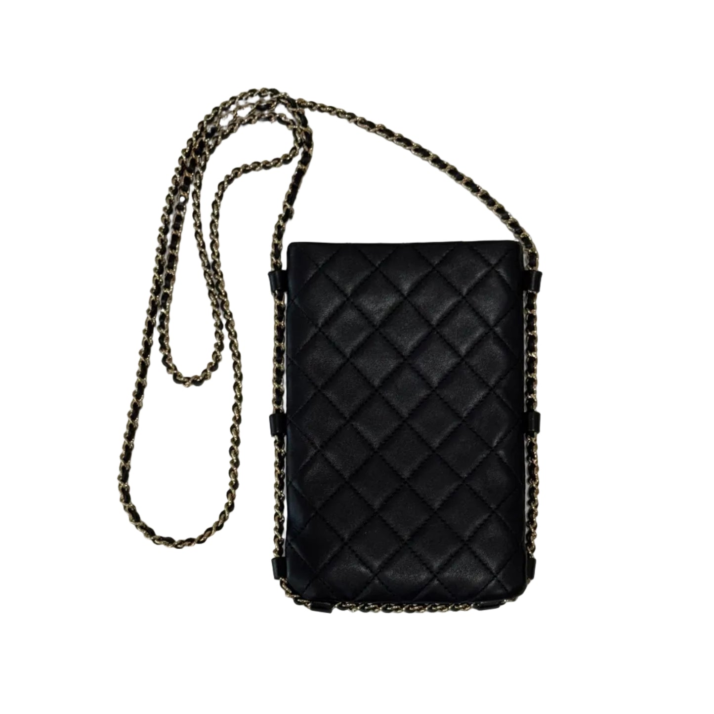 Chanel Quilted Black Leather Shoulder Bag--Gazelle Fashion and Style