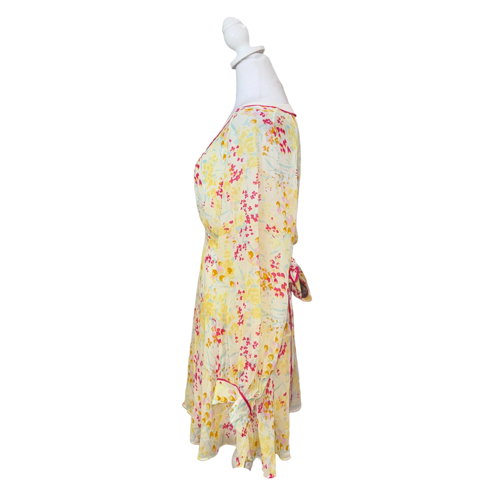 Reiss Molly Buttercup Floral Print Dress- Gazelle Fashion and Style 