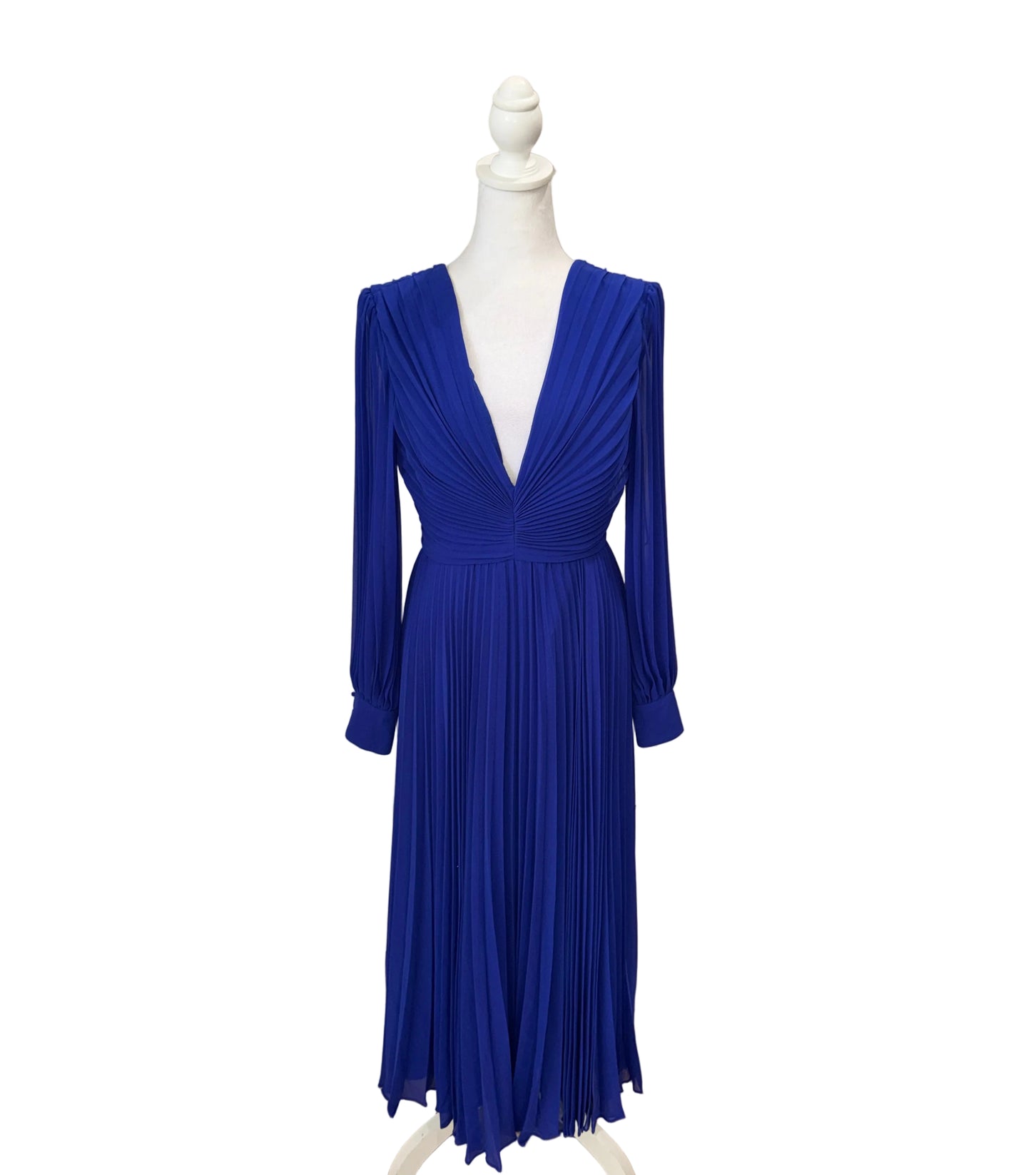 Badgely Mischka Pleated Maxi Dress-DRESS-Gazelle Fashion and Style