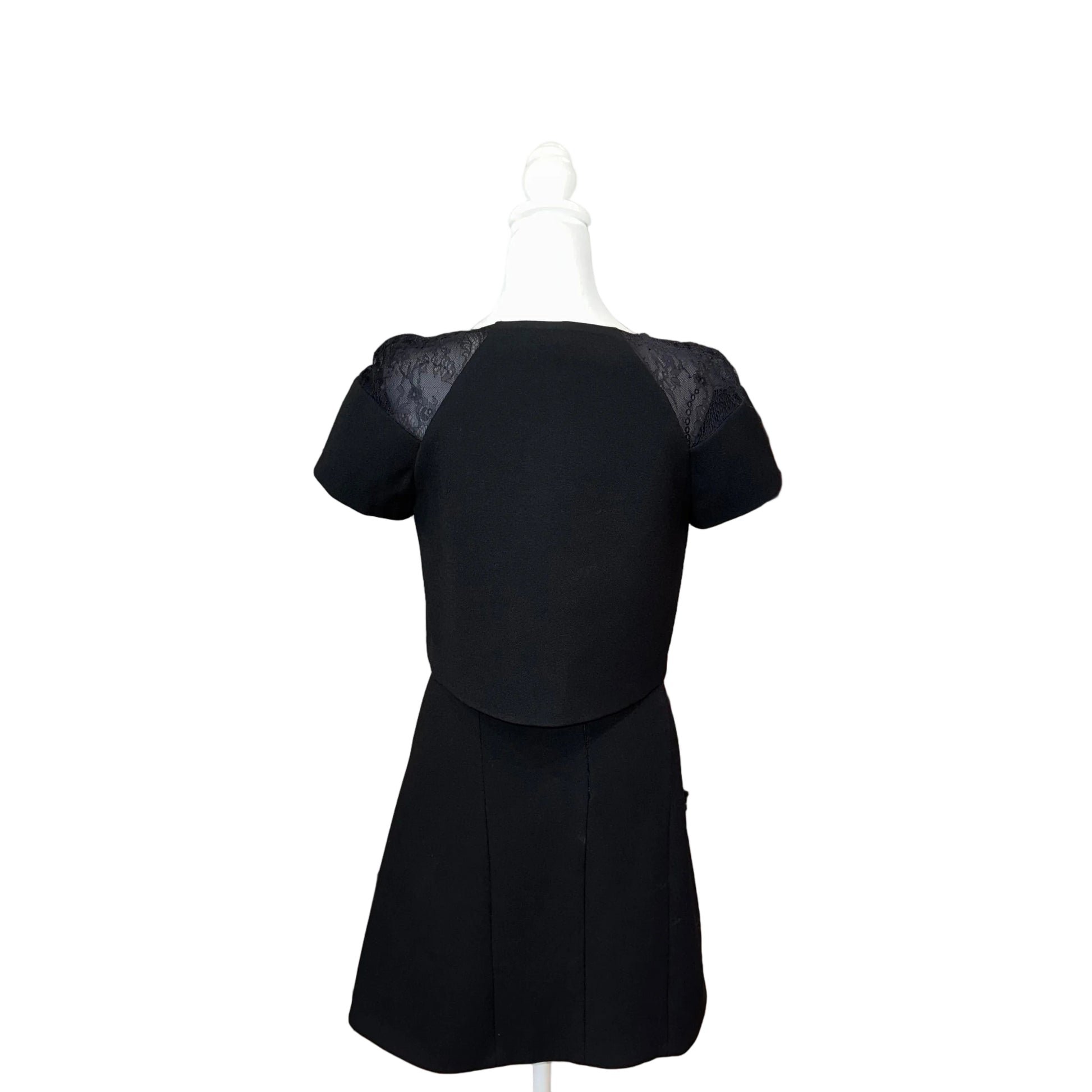 Maje Mini Lace Dress- Gazelle Fashion and Style 