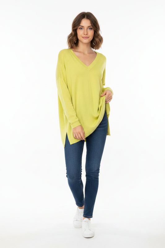 Eileen Fisher Lime Green Top- Gazelle Fashion and Style 