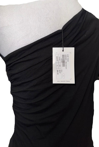 8 By Yoox Maxi Black Dress-DRESS-Gazelle Fashion and Style