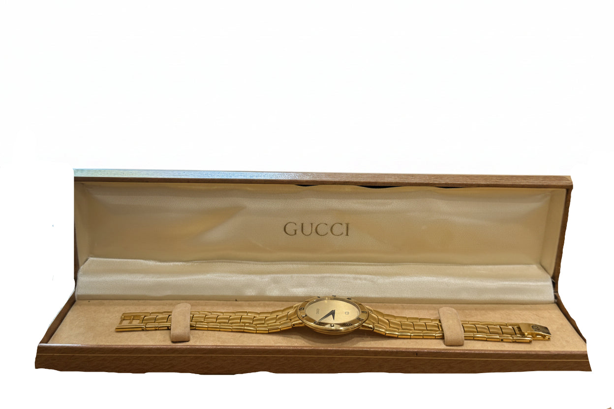 Rare Gucci 330M Dial 18k Gold plated watch-WATCH-Gazelle Fashion and Style
