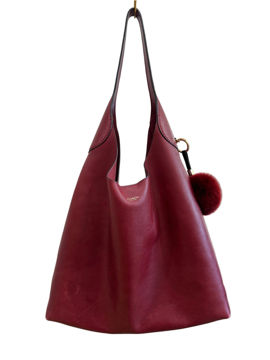 Coach Brooklyn Shoulder Bag 39 in Ruby Red