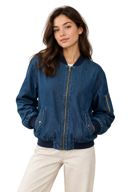 Johnny Was Embroidered Bomber Jacket-Gazelle Fashion and Style 