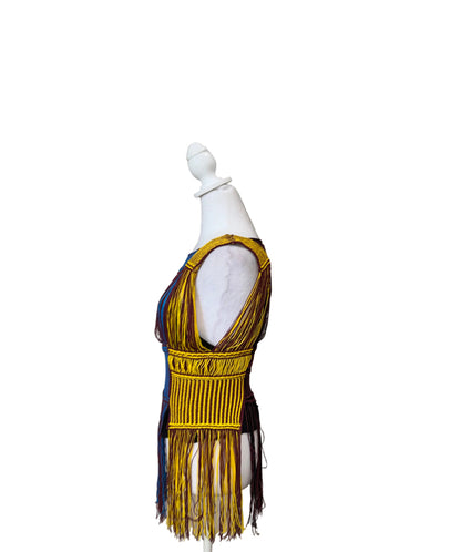 Missoni Fringe Sheath Knit Top-TOPS-Gazelle Fashion and Style