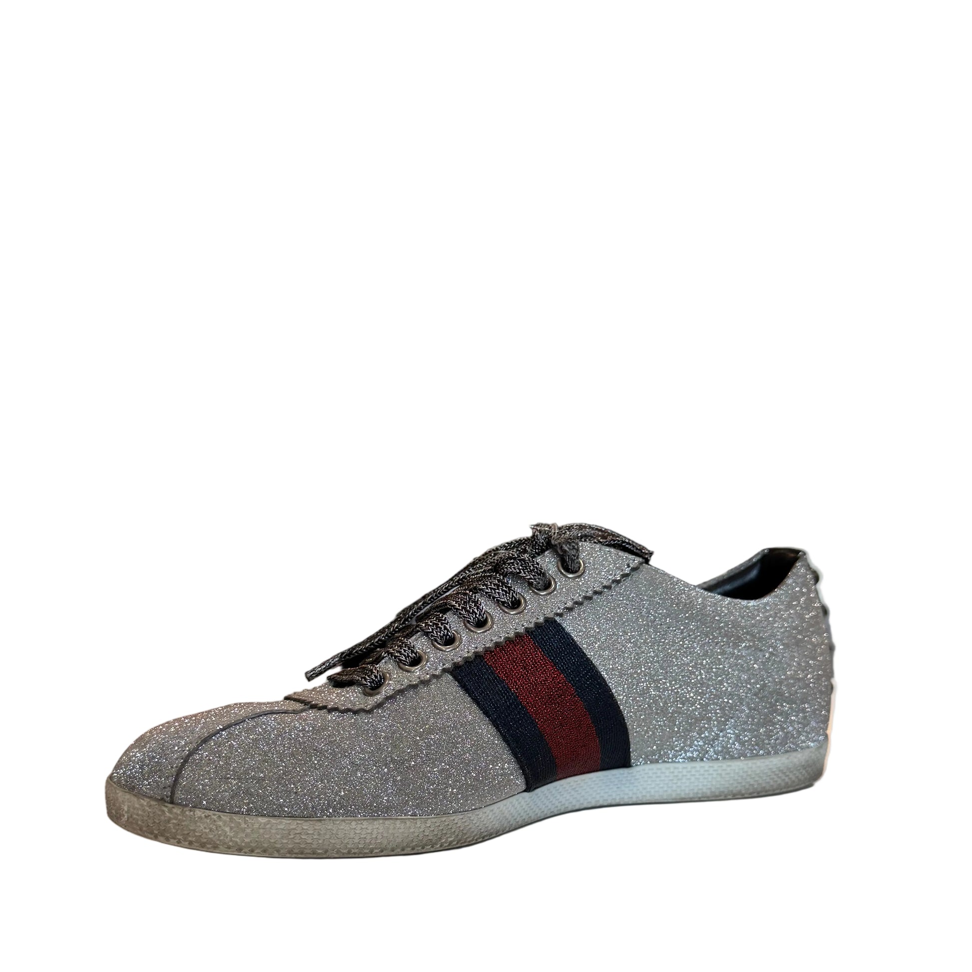 Gucci Glitter Fabric Sneakers-SHOES-Gazelle Fashion and Style
