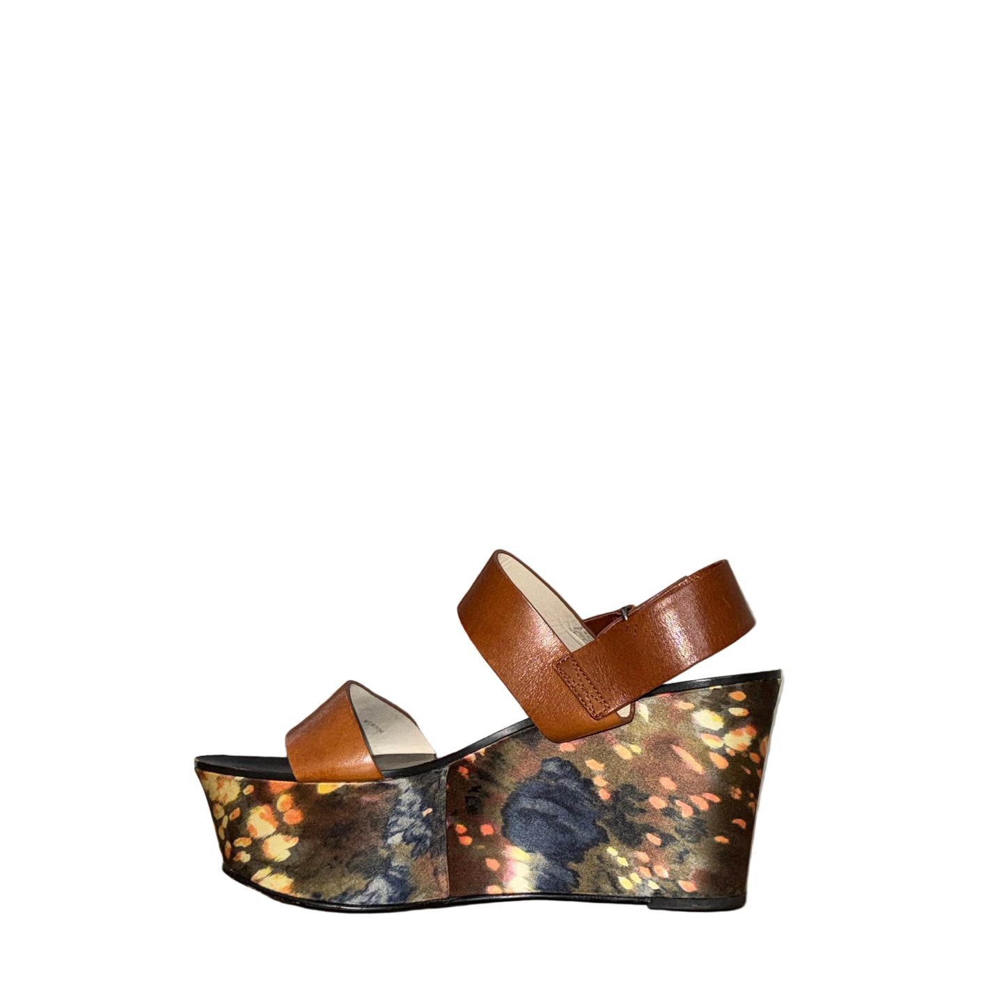 Vera Wang Lavender Floral Wedge Heels- Gazelle Fashion and Style 
