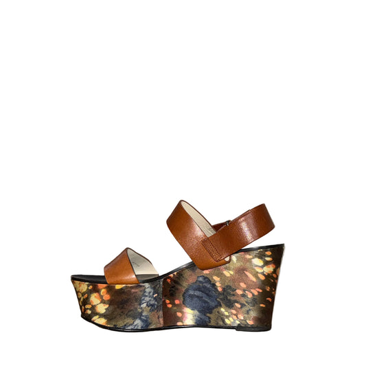 Vera Wang Lavender Floral Wedge Heels-SHOES-Gazelle Fashion and Style