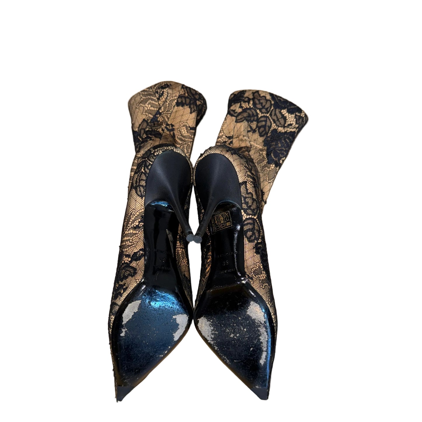 Black Lace Stiletto High Heels-SHOES-38-black-New-Gazelle Fashion and Style