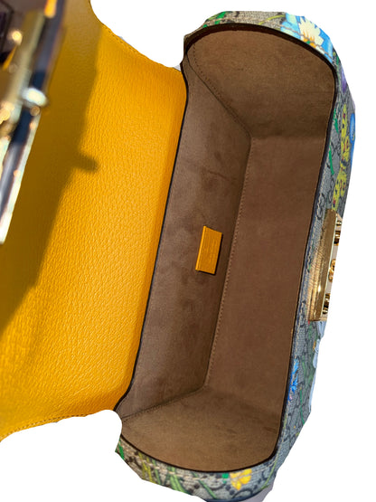 Gucci Flora Flora Bamboo Handbag- Gazelle Fashion and Style 
