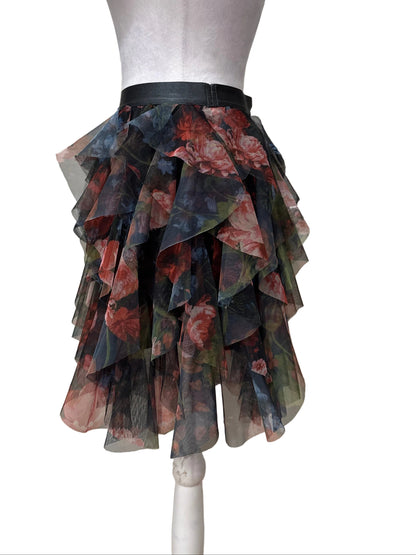 Anthropologie Floral Tulle Skirt Size- Xs $50-Skirt-Gazelle Fashion and Style