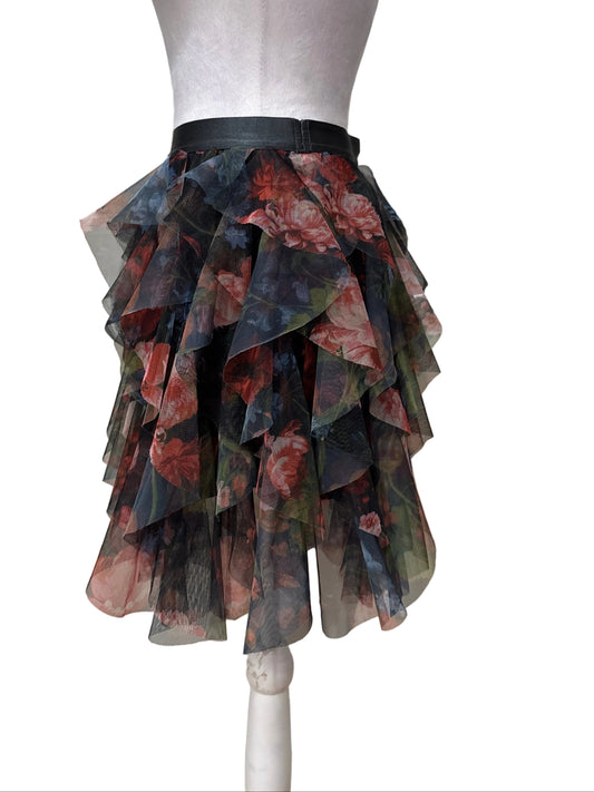 Anthropologie Floral Tulle Skirt Size- Xs $50-Skirt-Gazelle Fashion and Style