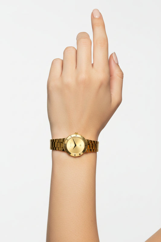 Rare Gucci 330M Dial 18k Gold plated watch-WATCH-Gazelle Fashion and Style