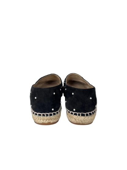 Chanel 2017 Faux Pearl Accents Espadrilles- Size 39,Fits US 8 $325-SHOES-Gazelle Fashion and Style