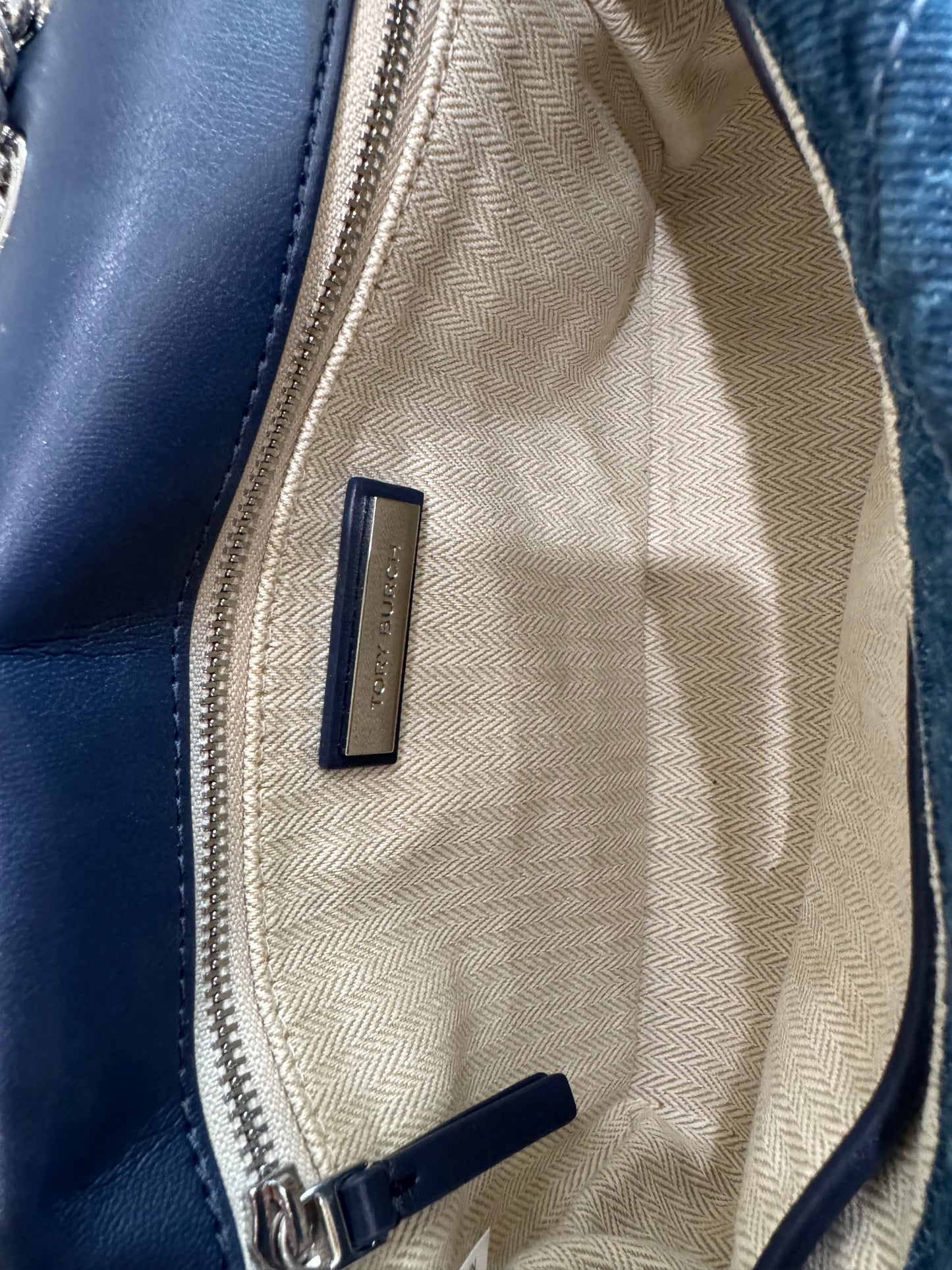Tory Burch Small Willa Denim Shoulder Bag-HANDBAGS-Gazelle Fashion and Style