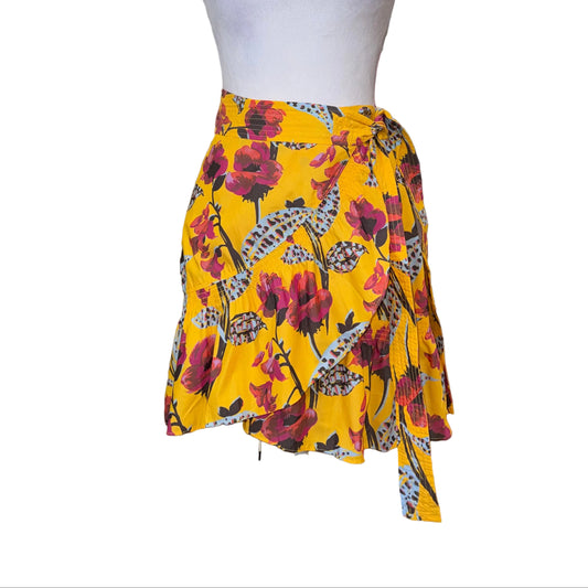A.LC Hampton Floral Mini Wrap Skirt-SKIRT-Gazelle Fashion and Style