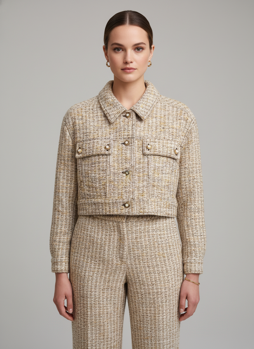 St. John Knitted Two-Piece Outfit-SETS-Gazelle Fashion and Style